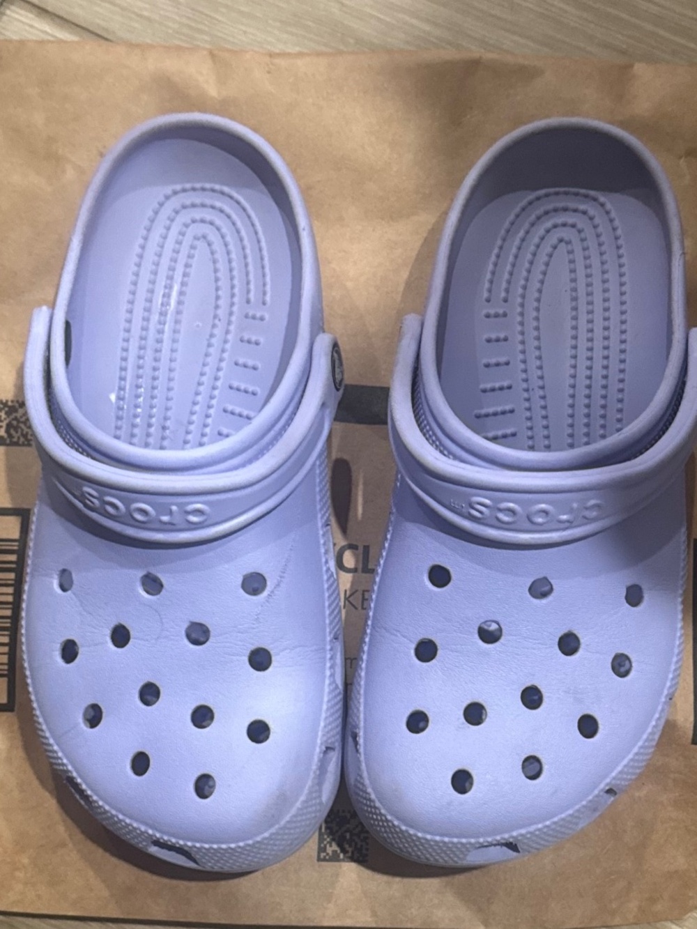 Purple Crocs